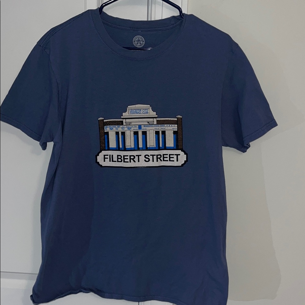 Leicester City Football Club Filbert Street KING POWER soccer team shirt L Slim